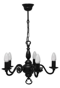 Brilagi - Lampadario a catena IMPERO 5xE14/60W/230V nero