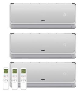 Zephir Climatizzatore Trial Split Inverter 9000 + 9000 + 12000 Btu Condizionatore con Pompa di Calore Classe A++/A++ Gas R32 Wi-Fi ( Unit Interna 