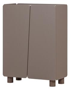 Armadietto marrone in pino massiccio 100x135x45 cm Root – WOOOD