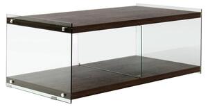 Padiro - Mobile TV - 120 x 60 x 45 cm - Marrone chiaro - MDF e vetro temperato - con spazio contenitivo