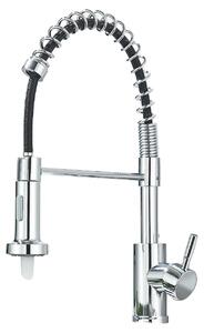 Miscelatore per cucina, monocomando, con doccetta estraibile, cromato