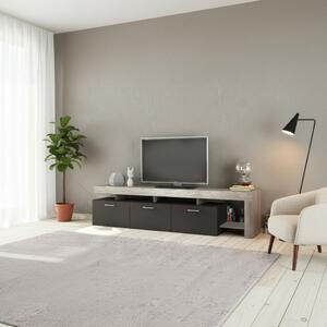 DecHome Mobile TV Moderno 3 Ante Dimensioni 220x40x52 cm colore Antracite / Pino - Mckinley