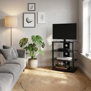 Ciatti Mobile TV Moderno 4 Mensole Dimensioni 60x38,8x70 cm colore Nero Laccato