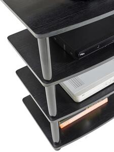 Ciatti Mobile TV Moderno 4 Mensole Dimensioni 60x38,8x70 cm colore Nero Laccato