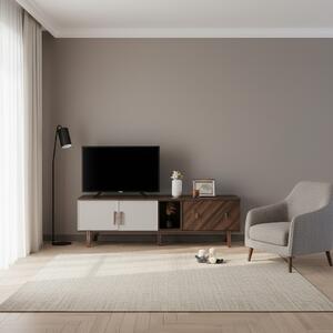 DecHome Mobile TV Moderno 4 Ante 1 Vano a Giorno Dimensioni 195x47,6x60 cm colore Legno Mozambik - Merlin
