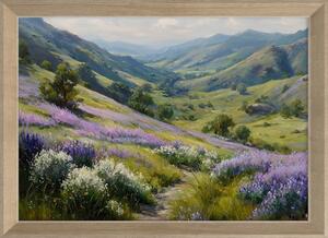 Dipinto stampato con cornice inclusa 75x56 cm Violet Hills – Styler