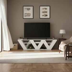 DecHome Mobile TV Moderno Vani a Giorno Dimensioni 40x30x158 cm colore Bianco - Ralla