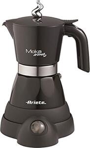 Ariete Moka Aroma Elettrica 1358 Caffettiera elettrica Moka 2 o 4 Tazze Caff Macinato in Polvere colore Nero - 00M135811AR0