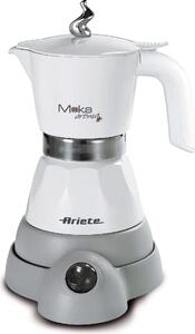 Ariete Moka Aroma Elettrica 1358 Caffettiera elettrica Moka 2 o 4 Tazze Caff Macinato in Polvere colore Bianco