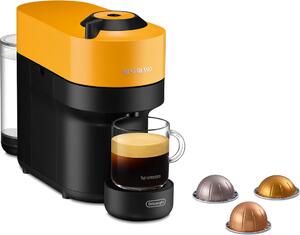 De Longhi Nespresso Vertuo Pop Macchina Caff a Capsule con Tecnologia Centrifusion con 4 Formati in Tazza potenza 1260W colore Mango - ENV90.Y