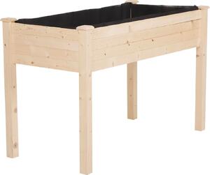 VivaGarden Orto Urbano Pensile In Legno con Fodera In Tessuto 122.5x56.5x76 cm - 845D35
