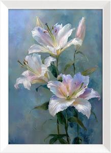 Dipinto stampato con cornice inclusa 56x75 cm Lilies – Styler