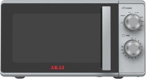 Akai Forno Microonde Combinato con Grill 20 Litri Potenza 700W Timer 30 min colore Silver - AKMW204SL
