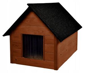 Cuccia isolata per cani con cuscino reclinabile | Colore palissandro | Ideale per giardino e terrazza | Comfort in estate e in inverno | Robusta e resistente alle intemperie