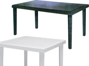 Grandsoleil OUTLET - Tavolo da Giardino Quadrato in Polipropilene effetto Rattan colore Antracite - Bohemeantr150