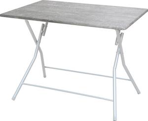 VivaGarden OUTLET - Tavolo da Giardino Rettangolare Pieghevole in MDF Linea Bingo 120x80x75 cm colore Cemento - BINGO120