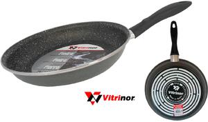 Vitrinor Padella Antiaderente Induzione in Acciaio Vetrificato 20 cm Rivestimento in Pietra