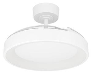 EGLO Ventilatore da Soffitto con Telecomando con Luce Lampadario Ventilatore 3 Pale Diametro 98 cm colore Bianco - 35223 TORREYA