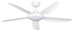 Perenz Ventilatore da Soffitto con Telecomando con Luce Lampadario Ventilatore 5 Pale Diametro 132 cm colore Bianco - 7157B IR