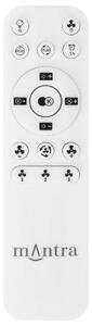 Mantra Ventilatore da Soffitto con Telecomando con Luce Lampadario Ventilatore Pale Interne Diametro 55,6 cm colore Bianco - 7861 GAMER Big RGB