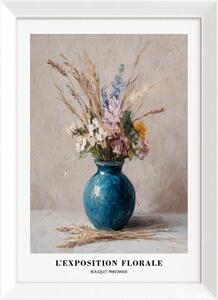Dipinto stampato con cornice inclusa 56x75 cm Blue Vase – Styler