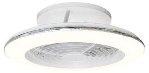 Mantra Ventilatore da Soffitto con Telecomando con Luce Lampadario Ventilatore Pale Interne Diametro 52,5 cm colore Bianco - 7493 ALISIO MINI