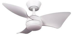 Perenz Ventilatore da Soffitto con Telecomando con Luce Lampadario Ventilatore 3 Pale Diametro 77 cm colore Bianco - 7159B IR