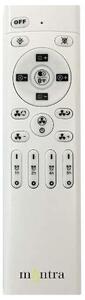 Mantra Ventilatore da Soffitto con Telecomando con Luce Lampadario Ventilatore Pale Interne Diametro 73,5 cm colore Bianco - 7490 ALISIO XL