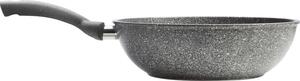Accademia Mugnano Padella Antiaderente Induzione in Alluminio Forgiato Saltapasta 28 cm Rivestimento AM Mineral Stone Cuore Di Pietra