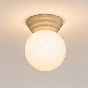 Plafoniera soffitto Zori SOLLUX LIGHTING, dimmerabile, Bianco / Opale, Bagno, Vetro, Moderno, Plafoniera