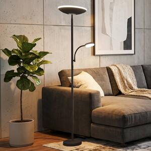 Briloner Lampada da terra Sira, dimmerabile, Nero, Studio / Ufficio, Metallo, Moderno, Lampada da terra