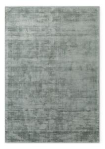 Tappeto azzurro in viscosa tessuto a mano 80x150 cm Noemi – Vikosa