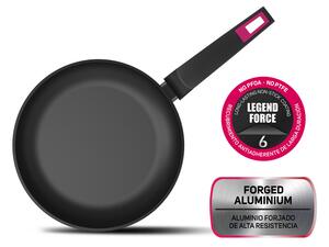 Taurus Padella Antiaderente Induzione in Alluminio 26 cm Lavabile in Lavastoviglie colore Nero - KPA4026 D