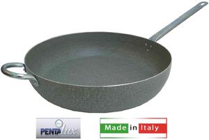 Pentalux Padella in Alluminio Saltapasta 40 cm Manico in Metallo Stone Line