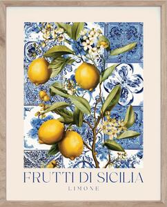 Dipinto stampato con cornice inclusa 40x50 cm Sicilia – Styler