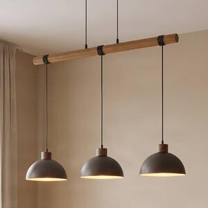 Lampada a sospensione Holgar Lindby, dimmerabile, Alluminio / Grigio / Zincato, Soggiorno / Sala da pranzo, Metallo, Industriale, Lampada a sospensione