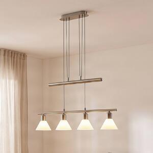 Lampada a sospensione Delira Lindby, dimmerabile, Alluminio / Grigio / Zincato, Soggiorno / Sala da pranzo, Metallo, Moderno, Lampada a sospensione