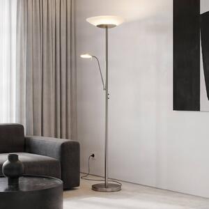 Lampada da terra con luce lettura Ragna Lindby, dimmerabile, Soggiorno / Sala da pranzo, Metallo, Moderno, Lampada LED da terra