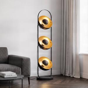 Lampada da terra Muriel Lindby, Nero, Soggiorno / Sala da pranzo, Metallo, Moderno, Lampada da terra