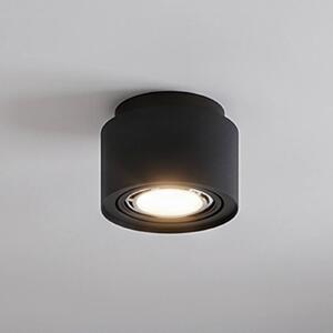 Arcchio plafoniera Walisa, Ø 15 cm, nero, metallo, GU10 Walisa Arcchio, dimmerabile, Nero, Soggiorno / Sala da pranzo, Alluminio, Moderno, Faretto