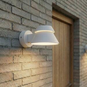 Applique da esterni a LED Moena Lucande, Alluminio / Grigio / Zincato, Alluminio, Moderno, Applique LED da esterni