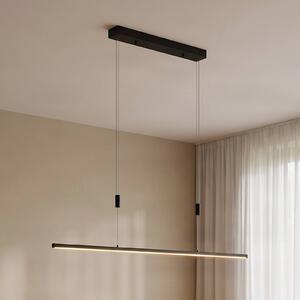 Lampada LED a sospensione Lucande Stakato, 120 cm, 6 luci, dimmerabile Stakato Lucande,, Nero, Soggiorno / Sala da pranzo, Metallo, Moderno