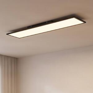 Pannello LED Lamin Lindby, dimmerabile, Nero, Soggiorno / Sala da pranzo, Moderno, Plafoniera LED