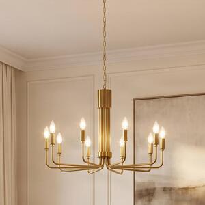 Lampadario a soffitto Elanova Lindby, dimmerabile, Ottone / Oro, Soggiorno / Sala da pranzo, Metallo, Antico, Lampadario