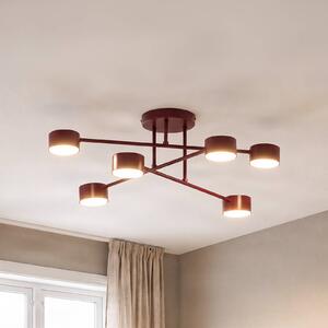 Plafoniera soffitto HALO EMIBIG LIGHTING, dimmerabile, Rosso, Soggiorno / Sala da pranzo, Metallo, Moderno, Plafoniera