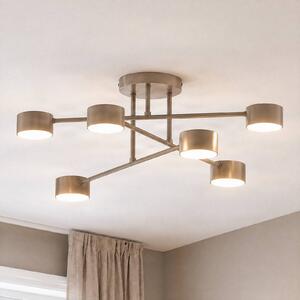 Plafoniera soffitto HALO EMIBIG LIGHTING, dimmerabile, Crema / Ambra, Soggiorno / Sala da pranzo, Metallo, Moderno, Plafoniera