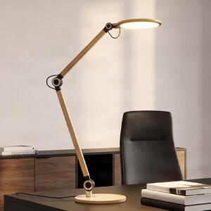 Lampada da scrivania Nyxaris Lindby, dimmerabile, Ottone / Oro, Studio / Ufficio, Plastica, Moderno, Lampada da tavolo LED