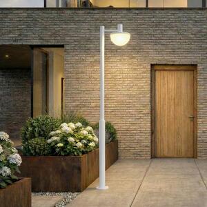 Lampada LED da esterno Lucande Toras, grigio chiaro, 1 lampada, CCT dimmerabile Toras Lucande,, Alluminio / Grigio / Zincato, Alluminio, Moderno
