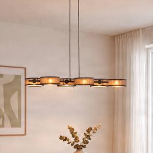 Lampada a sospensione DRUMZ EMIBIG LIGHTING, dimmerabile, Marrone / Ruggine, Soggiorno / Sala da pranzo, Tessuto / Stoffa / Seta, Moderno, Lampada a sospensione