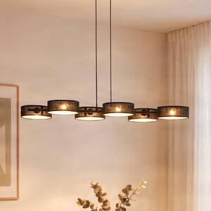 Lampada a sospensione DRUMZ EMIBIG LIGHTING, dimmerabile, Nero, Soggiorno / Sala da pranzo, Tessuto / Stoffa / Seta, Moderno, Lampada a sospensione